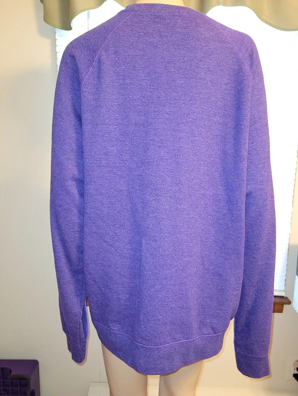 NFL - Purple and Gray Super Bowl LII Crewneck Sweatshirt. Size L.
